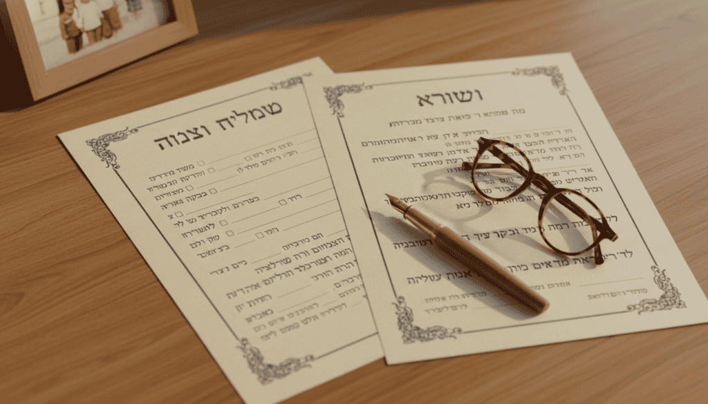 מסמך הוראת מוטבים וצוואה על שולחן - איזה מסמך גובר על הכספים הפנסיוניים